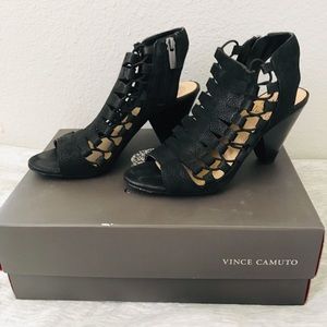 Vince Camuto Black Silk Goat 5.5M